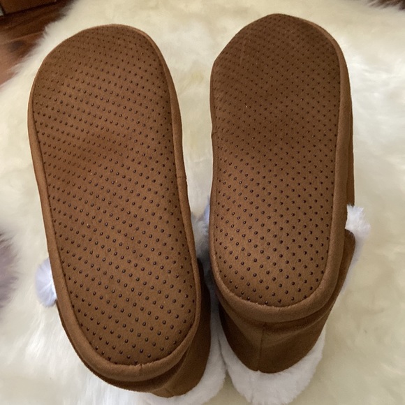 🆕 Faux Fur Trim Bootie Slippers in size 7-8 - Picture 3 of 8